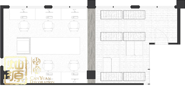 60平米7人辦公室布局圖 設(shè)計師讓辦公室的功能超出想象